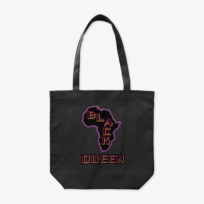 Streets Ink: “Black Queen Motif” Organic Tote Bag