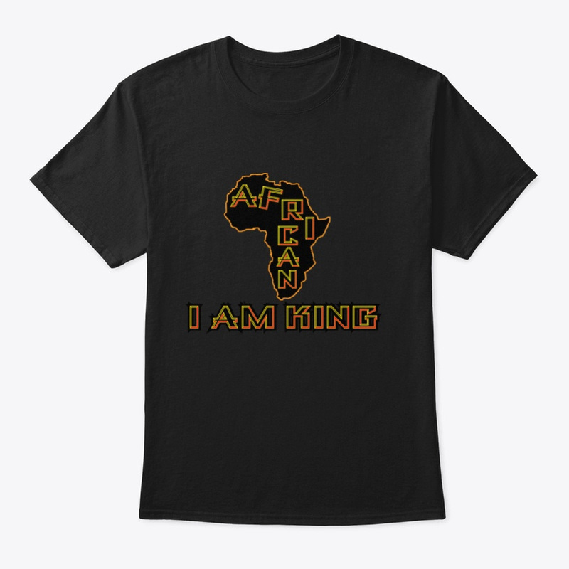 Streets Ink: I am King design @Ice Black Tee